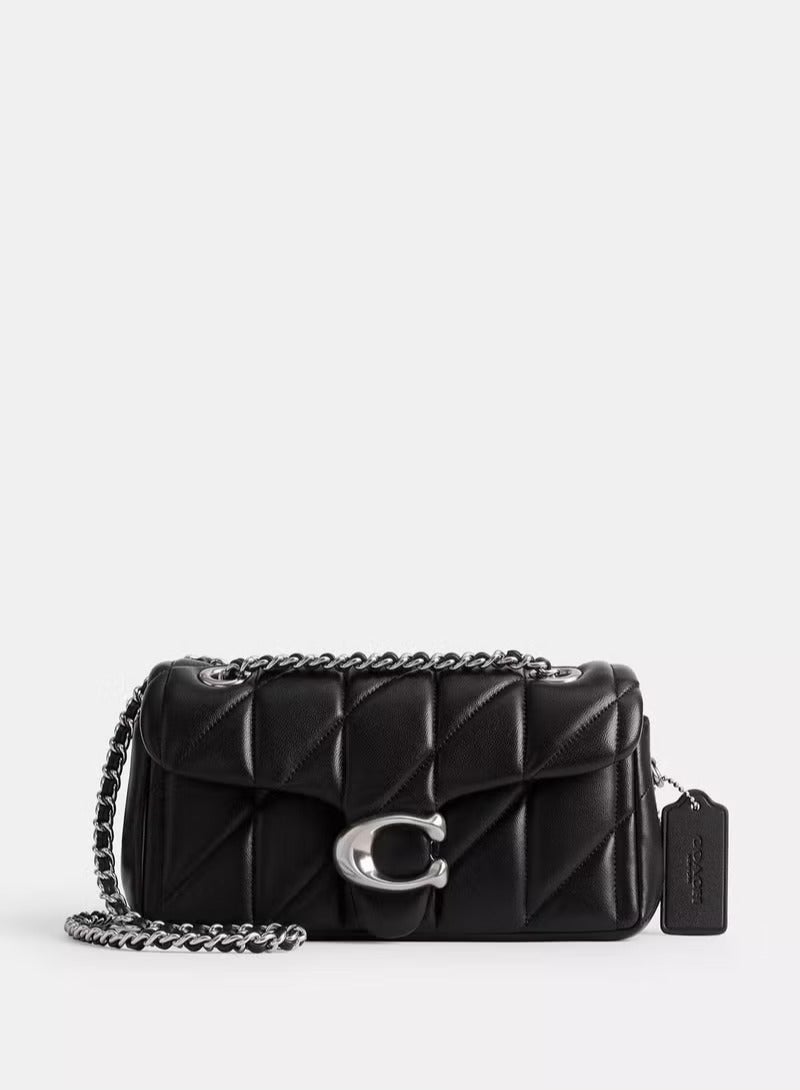 coachoutlet Coach Tabby Shoulder Bag 20 With Pillow Quilting, Women's Shoulder Bag, Women's Tote Bag, Women's Hand Bag,Women's Cross Body Bag, Women's Wallet, Women's Travel Bag, Black-Silver-20cm - Image 1