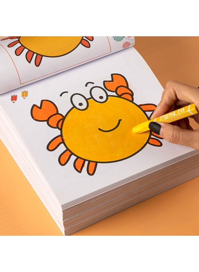 Miamia 160 Pages of Children’s Thick Cartoon Graffiti Book Children’s Creative Painting Book, Colorful Cartoon Image Design, Durable Thick Paper Material, Stimulate Children’s Imagination and Creativity Multi-Color - Image 3