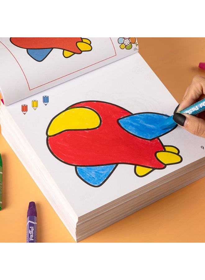 Miamia 160 Pages of Children’s Thick Cartoon Graffiti Book Children’s Creative Painting Book, Colorful Cartoon Image Design, Durable Thick Paper Material, Stimulate Children’s Imagination and Creativity Multi-Color - Image 2