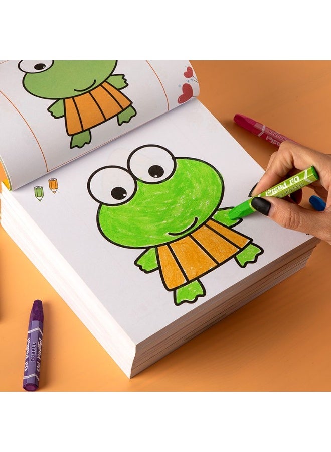 Miamia 160 Pages of Children’s Thick Cartoon Graffiti Book Children’s Creative Painting Book, Colorful Cartoon Image Design, Durable Thick Paper Material, Stimulate Children’s Imagination and Creativity Multi-Color - Image 5