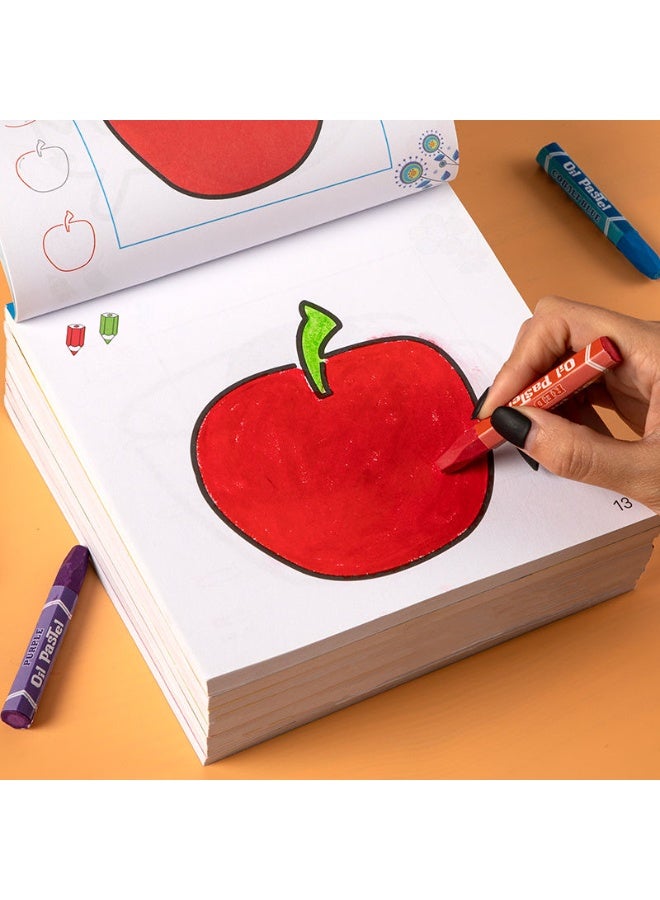 Miamia 160 Pages of Children’s Thick Cartoon Graffiti Book Children’s Creative Painting Book, Colorful Cartoon Image Design, Durable Thick Paper Material, Stimulate Children’s Imagination and Creativity Multi-Color - Image 4