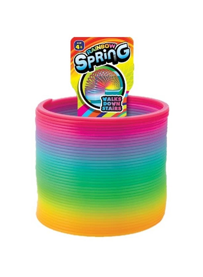 Ja-Ru Big Magic Rainbow Color Spring Pack (2 Units) Original Plastic Spring Fidget Toy | Kids Coiltoy For Girls & Boys | Colorful Neon Color Sensory Vintage Toys 1702 2A - Image 4