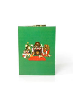 CUT POPUP.COM Cutpopup Christmas Card Pop Up, 3D Xmas, New Year, Holiday Greeting Card (Xmas Fireplace)  - Image 3