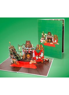 CUT POPUP.COM Cutpopup Christmas Card Pop Up, 3D Xmas, New Year, Holiday Greeting Card (Xmas Fireplace)  - Image 5