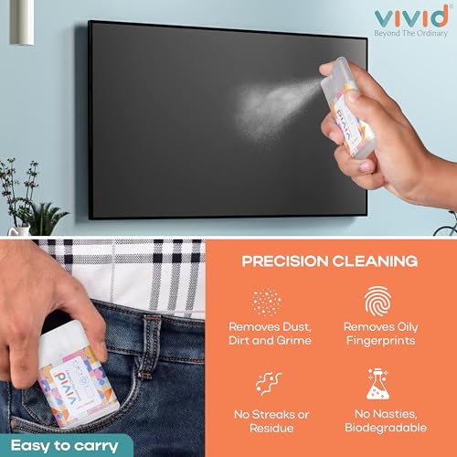VividVision® myclean Lens Cleaning Solution Spray contain NO Detergent-NO foam-for Spectacles,Sunglasses,Eyeglasses,Mobile,PC,Laptop,TV &Camera solution (20 ML Pack of 3) - Image 4
