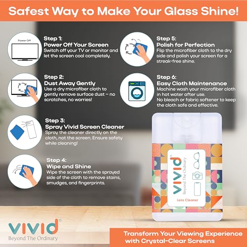 VividVision® myclean Lens Cleaning Solution Spray contain NO Detergent-NO foam-for Spectacles,Sunglasses,Eyeglasses,Mobile,PC,Laptop,TV &Camera solution (20 ML Pack of 3) - Image 5