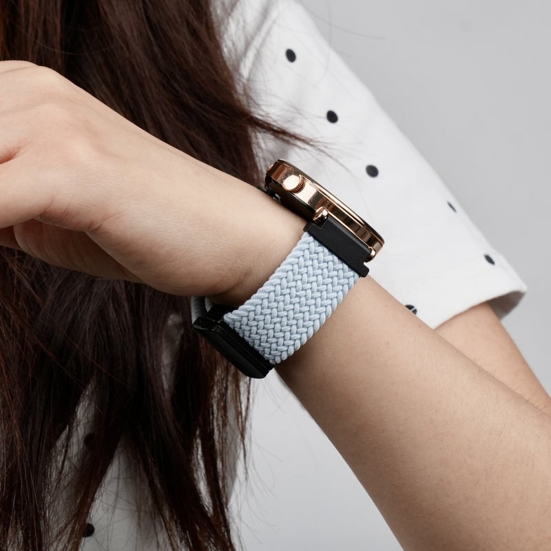 For Garmin Forerunner 265S 18Mm Magnetic Buckle Braided Watch Band(Blue) - Image 4