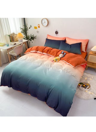 Four-piece bedding set microfiber soft quilt set with 1 quilt cover, 1 flat sheet and 2 pillowcases - pzsku/Z409DF42628334C5F5AD4Z/45/1743126722/48482f37-1d36-4d7e-b4f4-c5f277b45f57