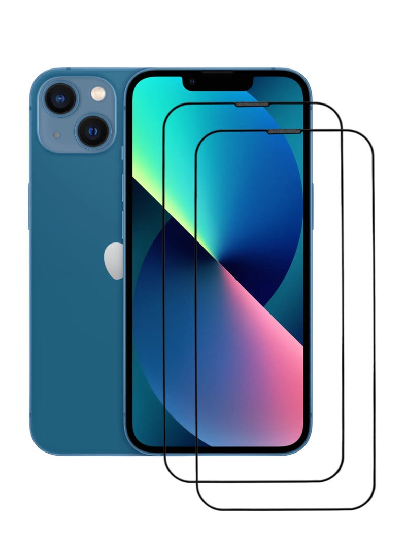 ACLIX 2 Pieces Antistatic ESD Dustproof Premium Quality High Definition Tempered Glass Screen Protector Designed For  iPhone 13 - Image 1
