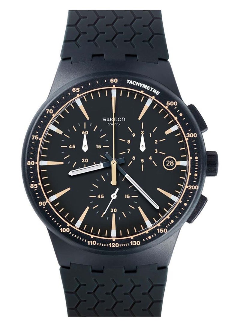 Swatch Men Meine Spur Quartz Movement Water Resistant Wrist Watch - 38 Mm - Image 1