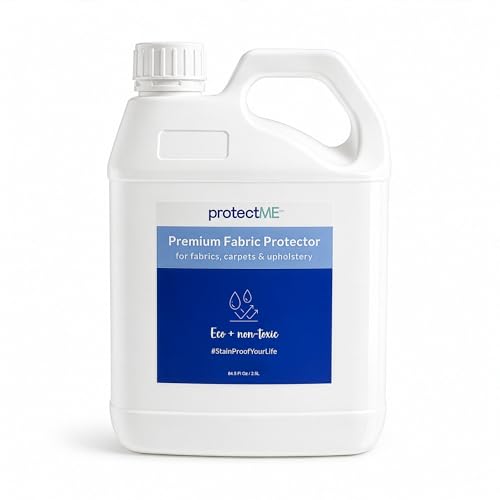 protectME Fabric Protector and Stain Resistant Spray Upholstery Fabric Spray for Stain Guard for Carpet Shoes Couch Sofa Non Toxic Water Based Furniture Protector 845 Fl Oz - Image 1
