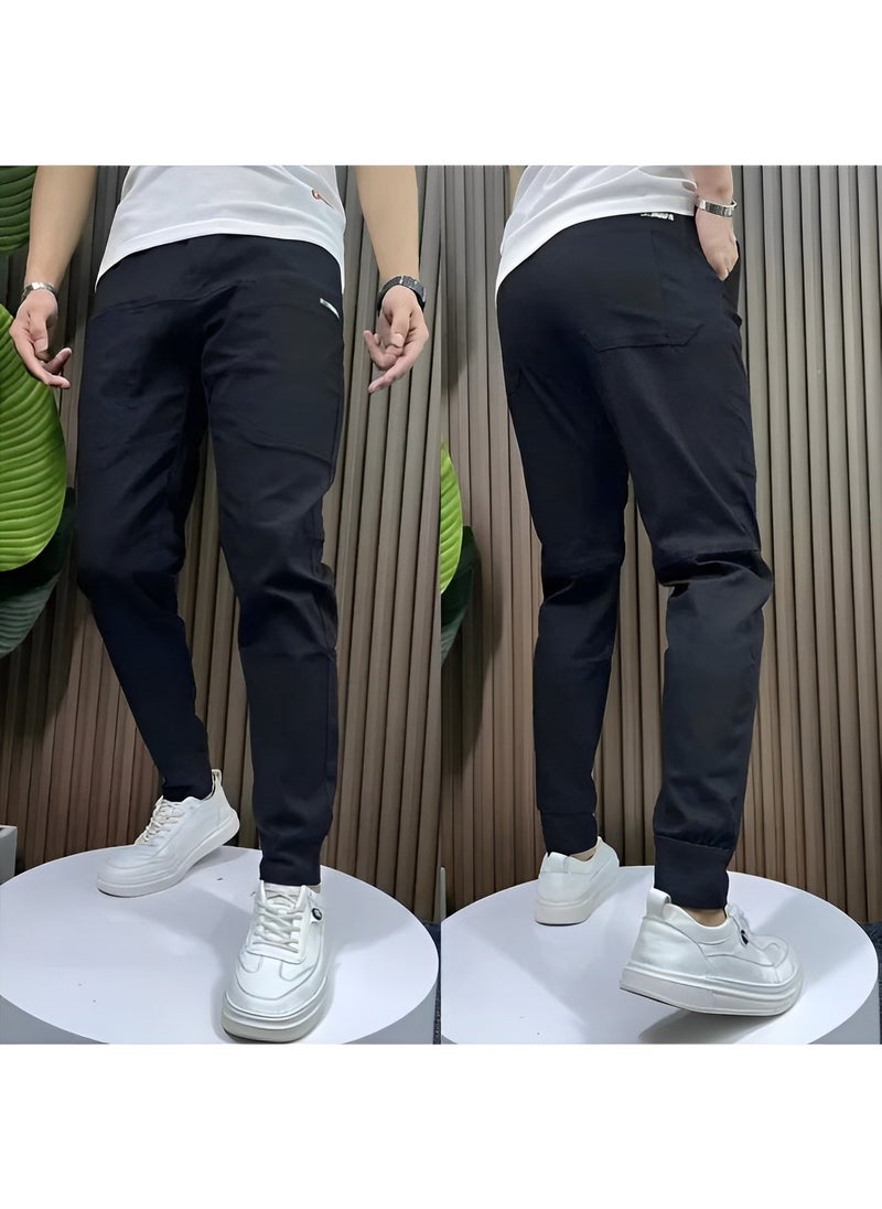 REOCLE Men's Cargo Pant with Relaxed Fit Stretch Resistant Quick Dry Lightweight Outdoor Tactical Pants for Men with Multi Pockets  - Image 4