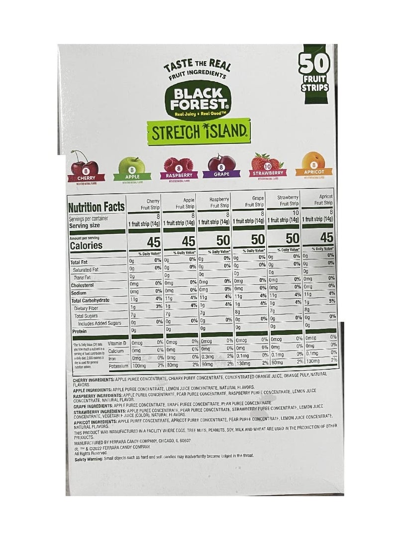 Stretch Island Fruit Leather Snacks Variety Pack, Cherry, Apple, Strawberry, Apricot, Grape, Raspberry, 0.5 Ounce No Added Sugar (Pack of 50) 24.7 Ounce - Image 2