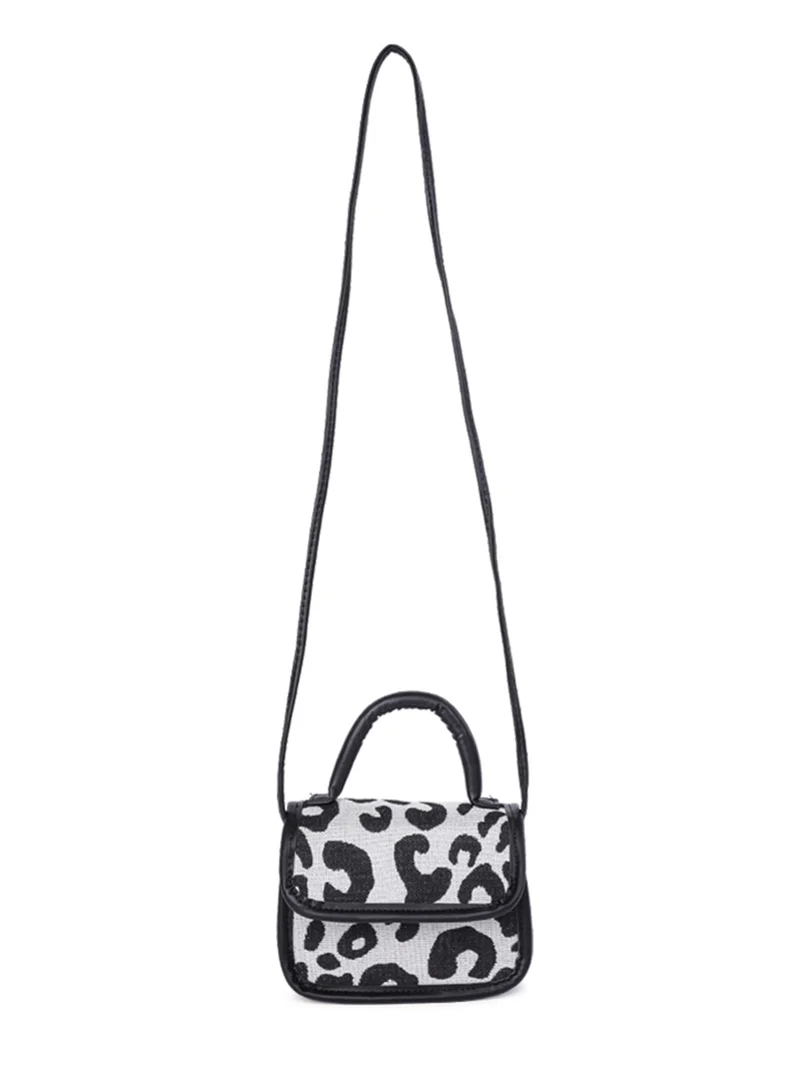 London Rag Black Buffalo Print Sling Bag