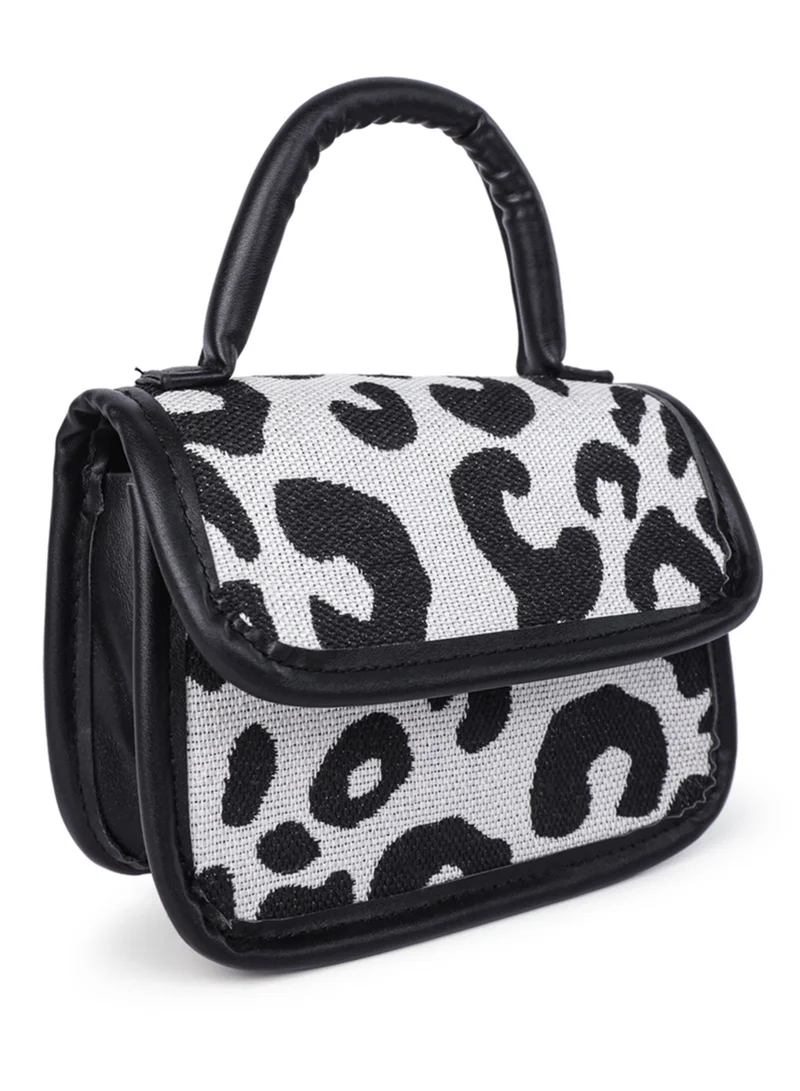 London Rag Black Buffalo Print Sling Bag