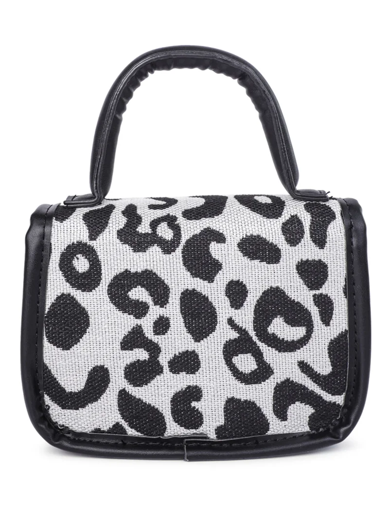 London Rag Black Buffalo Print Sling Bag