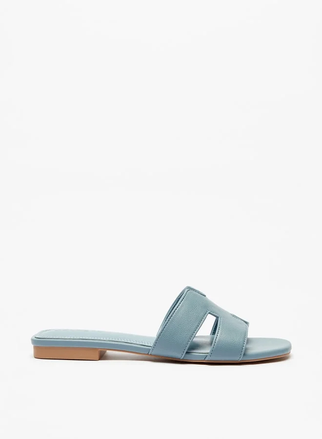 سيليست Women Textured Open Toe Slip On Sandals