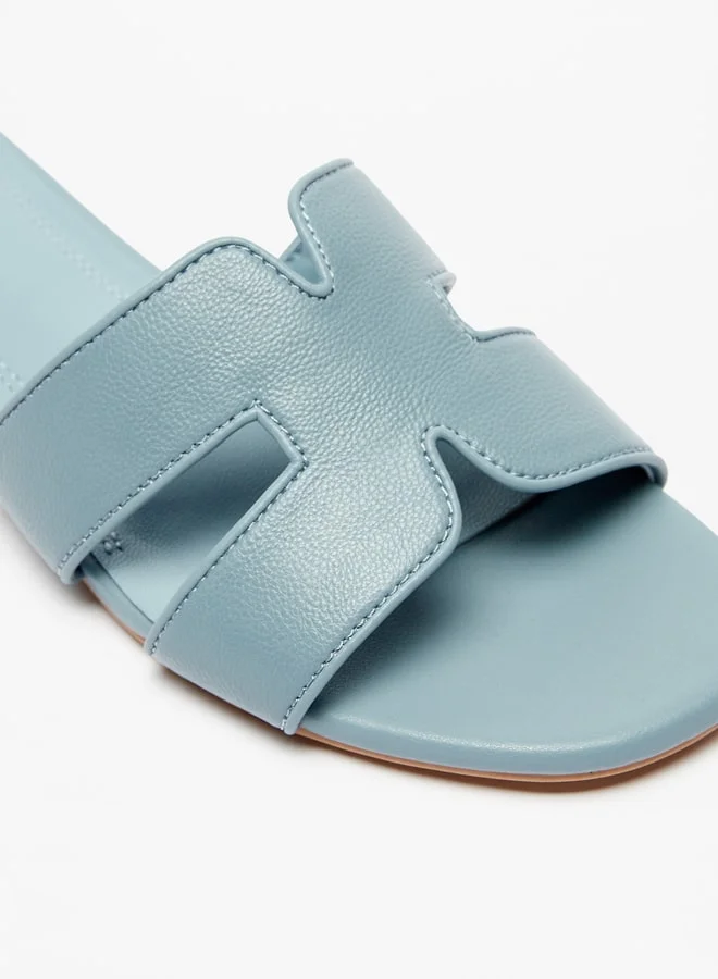 سيليست Women Textured Open Toe Slip On Sandals