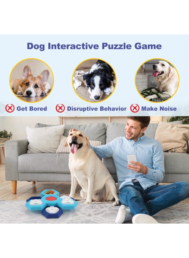 Triotail Dog Puzzle Feeder Toys, Treat Dispenser/Dispensing Slow Feeder for IQ Training & Mental Enrichment, Suitable for Interactive Training Game for Small, Medium, Large Breeds - Image 5
