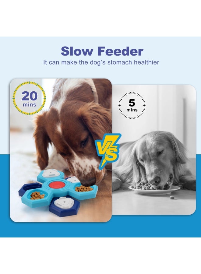 Triotail Dog Puzzle Feeder Toys, Treat Dispenser/Dispensing Slow Feeder for IQ Training & Mental Enrichment, Suitable for Interactive Training Game for Small, Medium, Large Breeds - Image 3