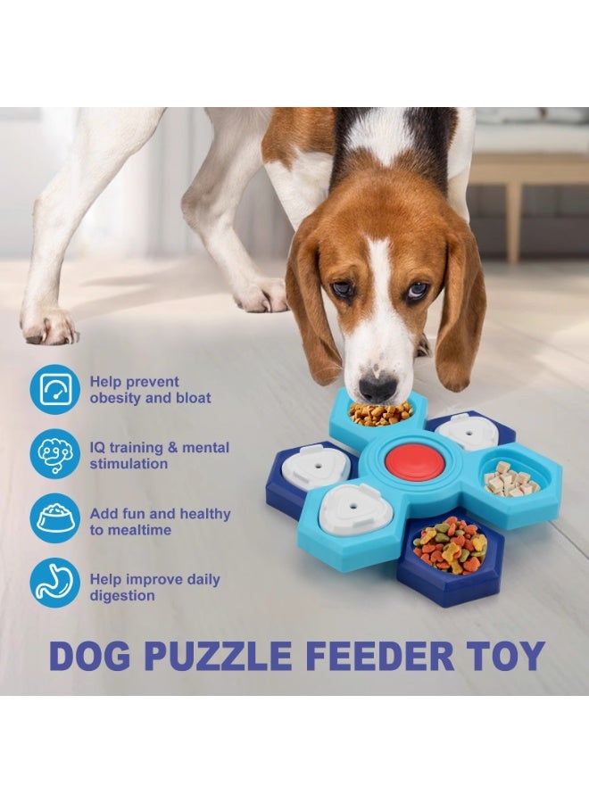 Triotail Dog Puzzle Feeder Toys, Treat Dispenser/Dispensing Slow Feeder for IQ Training & Mental Enrichment, Suitable for Interactive Training Game for Small, Medium, Large Breeds - Image 4