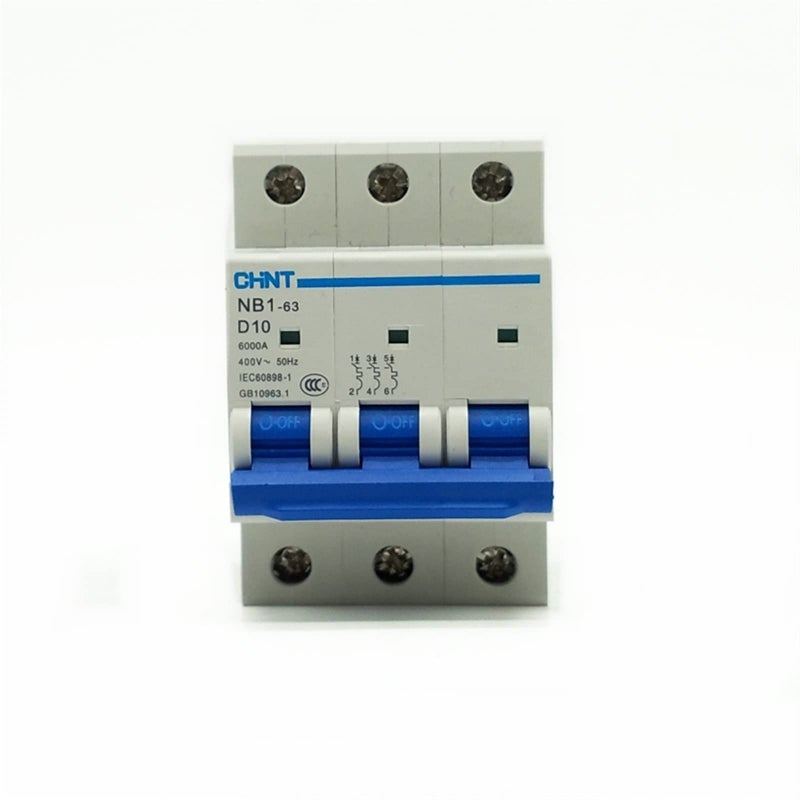 NB1 63 Mini Circuit Breaker 3 Pole 6KA C10A Size - Image 3