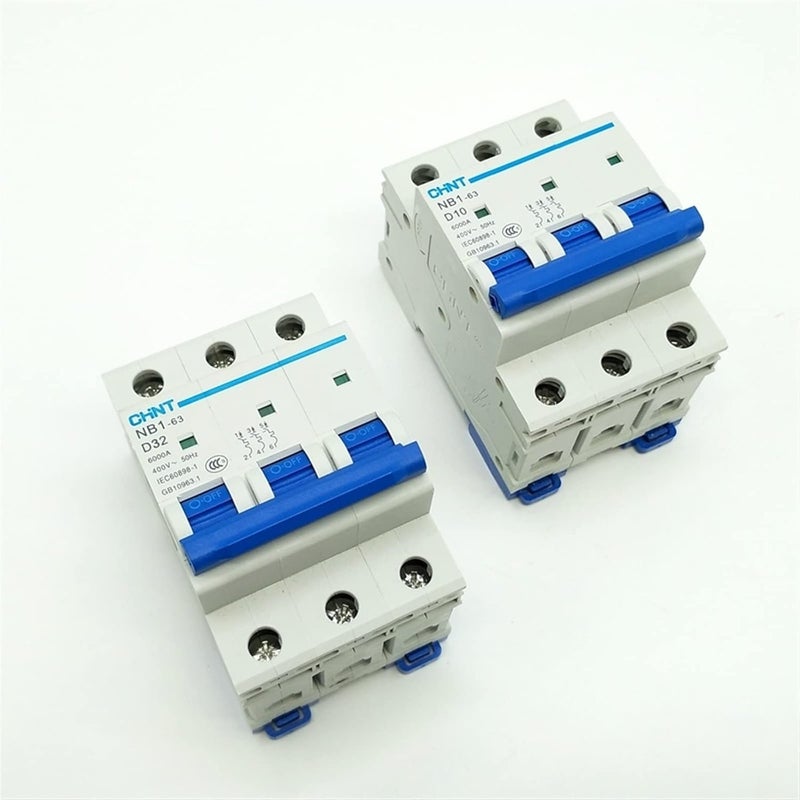 NB1 63 Mini Circuit Breaker 3 Pole 6KA C10A Size - Image 1