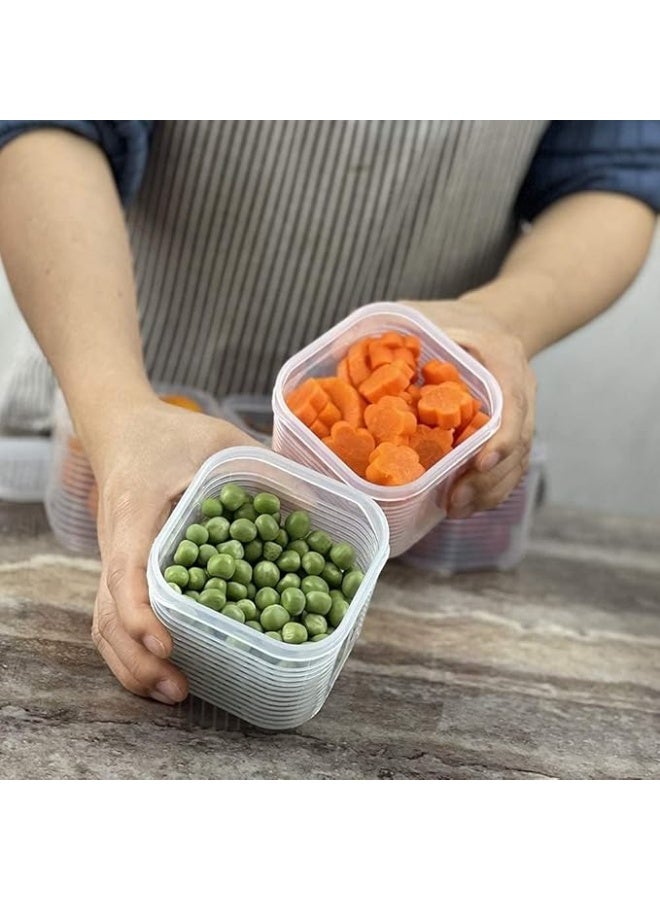 Food Storage Container Set With Lids - BPA Free Plastic Food Containers for Pantry Organization and Storage With 7 PCS Mini Fridge Organizers for Refrigerator, Kitchen, Countertop - Image 2