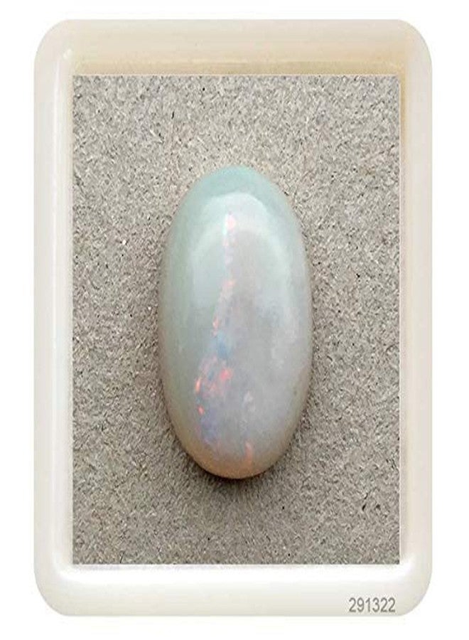 SHREE YADE GEMS 12.25 Ratti 11.00 Carat Opal with Lab Certified Card Opal Stone Original Certified/fire Opal Stone Unheated and Untreated Astrological Purpose for Men and Women (JK026) - Image 2