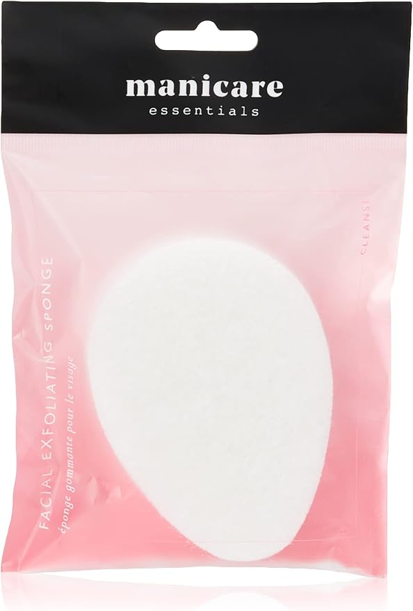 Manicare Exfoliating Sponge Facial Cleansing Exfoliates Cleans Skin Massages Removes Makeup And Face Masks Skincare Facial Wash Reusable - Image 1