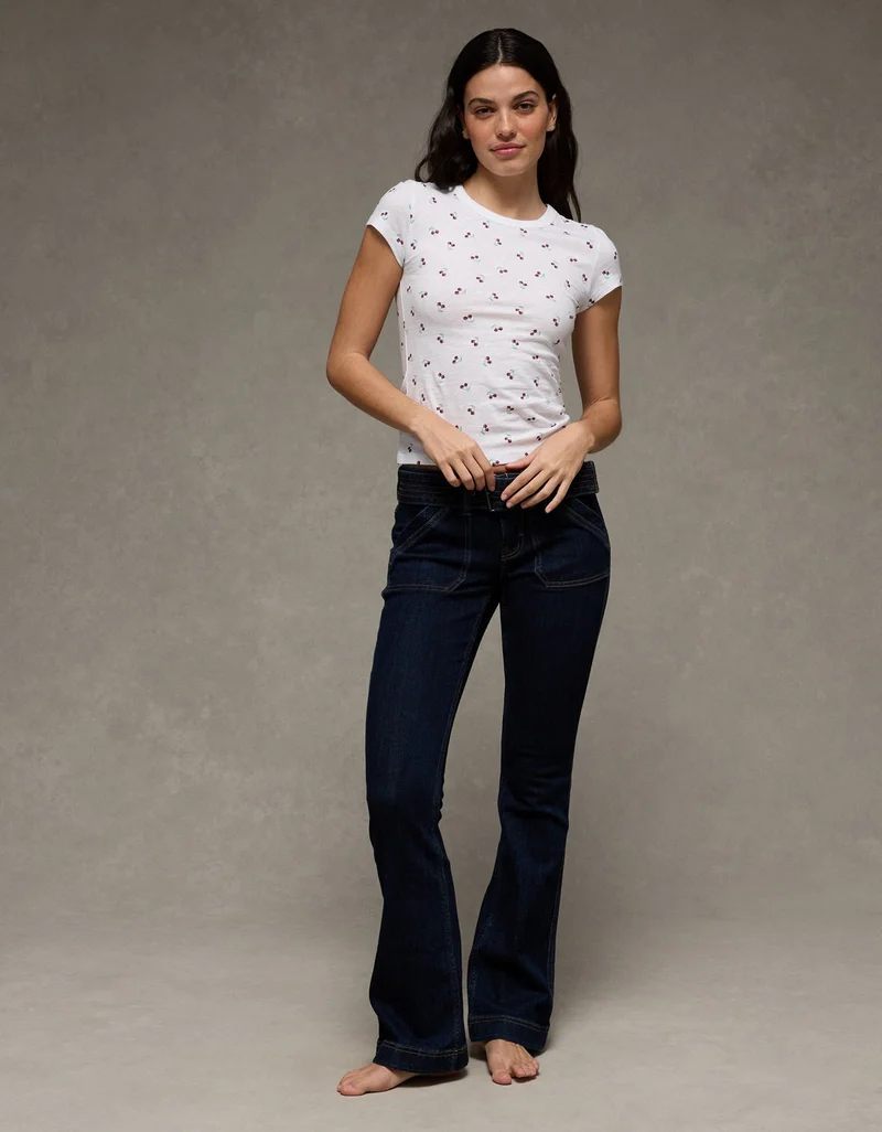American Eagle  AE Hey Baby Cotton Slub Tee for Women | Best Price UAE