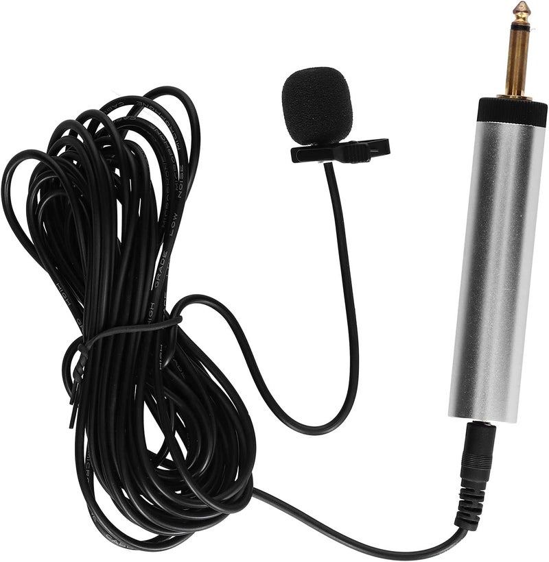 GLOGLOW Professional Condenser Microphone, Lightweight Copper Clipon Mic with 5m Cable for Guitar, Sax, Violin, and Piano Recording - Image 4