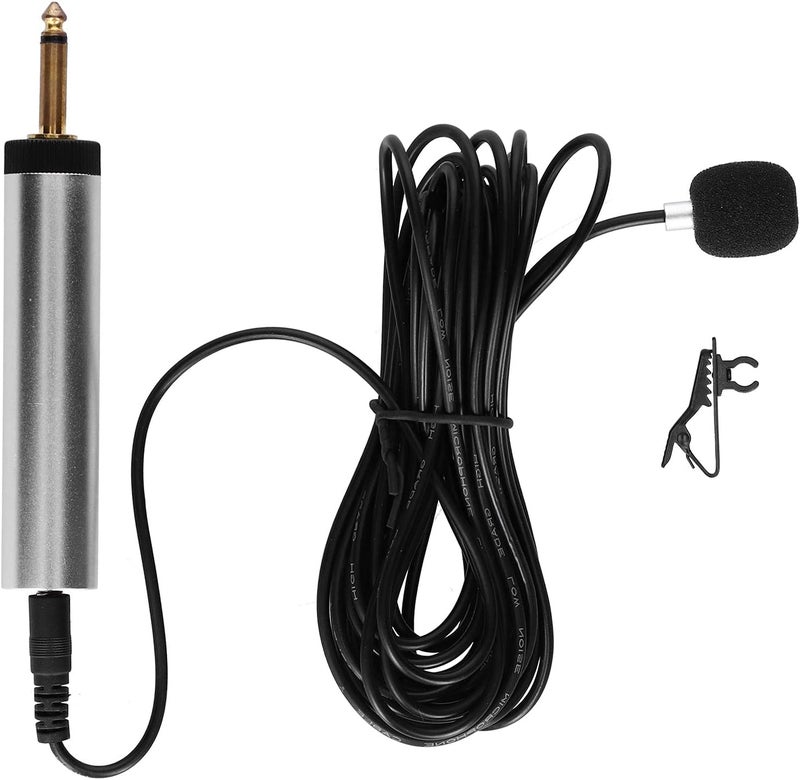 GLOGLOW Professional Condenser Microphone, Lightweight Copper Clipon Mic with 5m Cable for Guitar, Sax, Violin, and Piano Recording - Image 1
