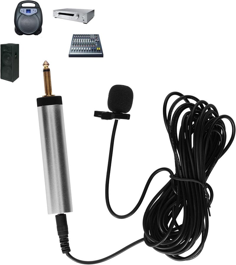 GLOGLOW Professional Condenser Microphone, Lightweight Copper Clipon Mic with 5m Cable for Guitar, Sax, Violin, and Piano Recording - Image 3