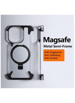 Generic Metal Phone Case for iPhone 14 Pro Max Black with Phone Screen Protector  - Image 2