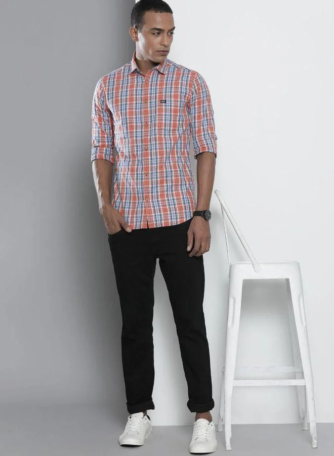 The Indian Garage Co The Indian Garage Co Men Multi Slim Fit Checked Casual Shirt
