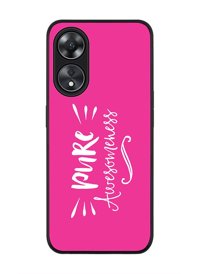 Stylizedd Rugged Black edge case for Oppo A78 5G / Oppo A58 5G Slim fit Soft Case Flexible Rubber Edges Anti Drop TPU Gel Thin Cover -  Pure Awesomeness - Image 1