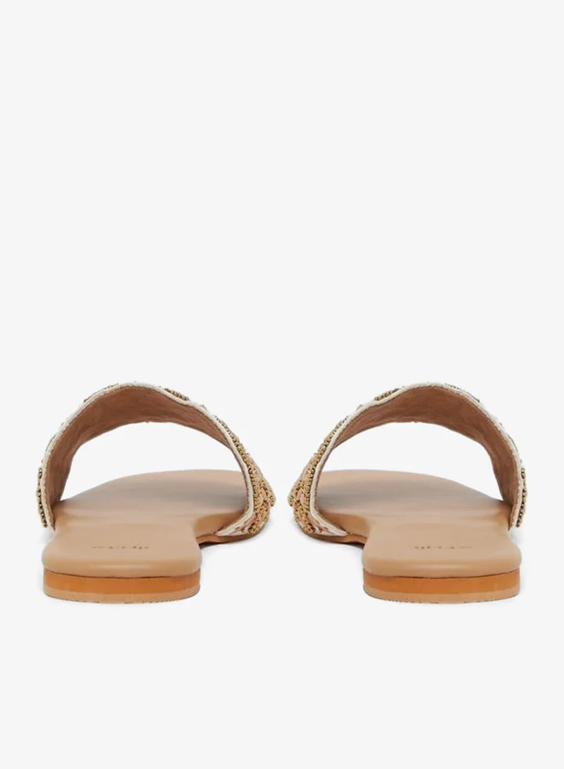 Styli  Embellished Flat Slip-On Sandals for Women | Best Price UAE