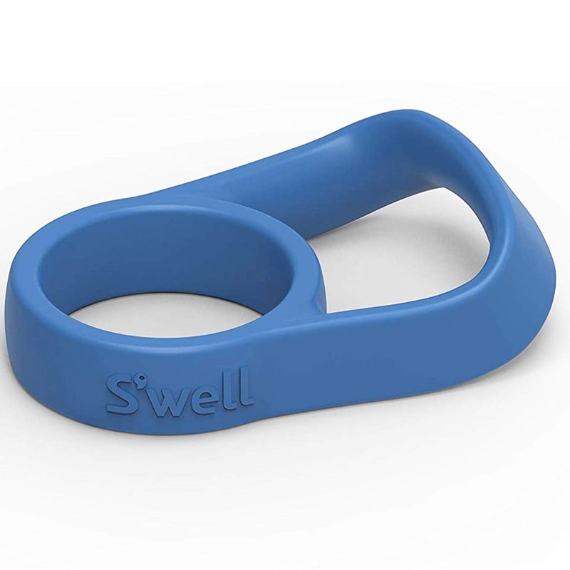 S'well Swell Bottle Handle Fits 9oz 17oz and 25oz Original Bottles Blue Comfortable Carrying On The Go Flexible Silicone Grip BPA Free 
