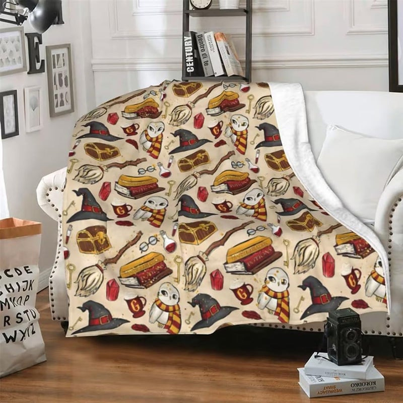 Hgcar Wizard Magic Blanket - Premium Flannel, 3D Printed Pattern, Comfortable Blanket for Bedroom Sofa Bed Car (60 * 80 in) - Image 3