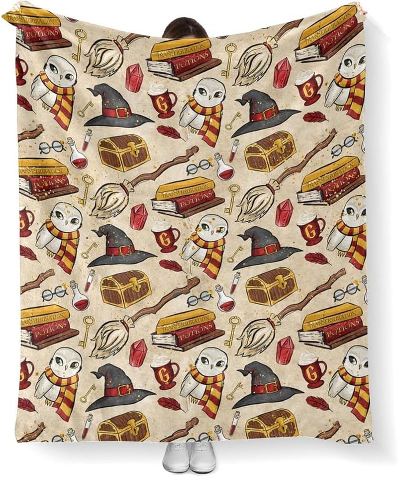 Hgcar Wizard Magic Blanket - Premium Flannel, 3D Printed Pattern, Comfortable Blanket for Bedroom Sofa Bed Car (60 * 80 in) - Image 1