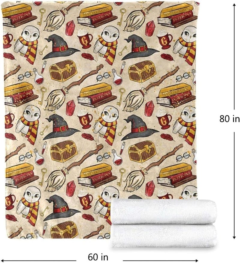 Hgcar Wizard Magic Blanket - Premium Flannel, 3D Printed Pattern, Comfortable Blanket for Bedroom Sofa Bed Car (60 * 80 in) - Image 2