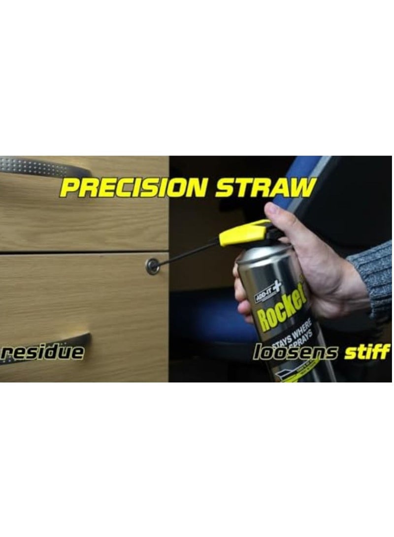 روكيت تي تي بخاخ تشحيم فائق متعدد الأغراض للصيانة وإزالة الصدأ للأجزاء الميكانيكية المتحركة والثابتة. (300 ملليلتر) - Image 2