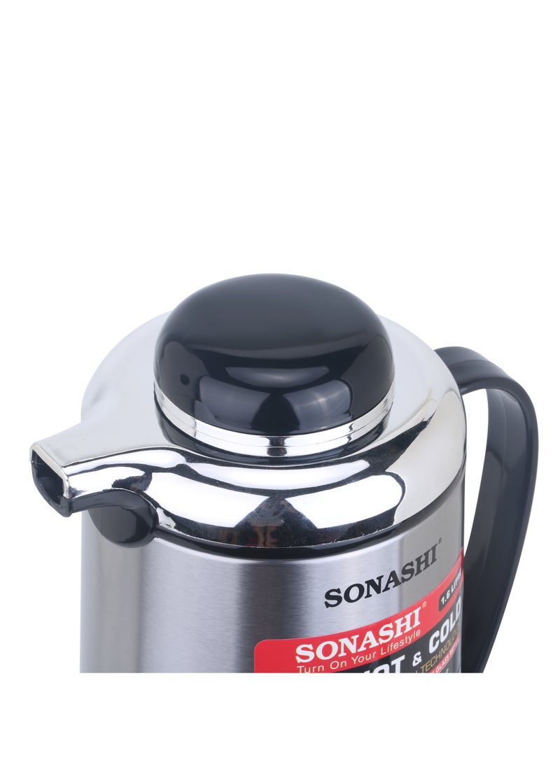 SONASHI 1.9L Vacuum Flask for Hot & Cold Beverages | Portable Thermos for Keeping Hot/Cold 18 & 24 Hours Retention | Easy to Clean | Ideal for Outings | Thermos/Vacuum Flask SVF-1900  - Image 5