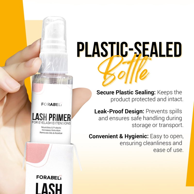 Forabeli بخاخ برايمر للرموش من فورا بيلي 50 مل - احترافي، تحضير أسرع لثبات رموش ممتازة - Image 2