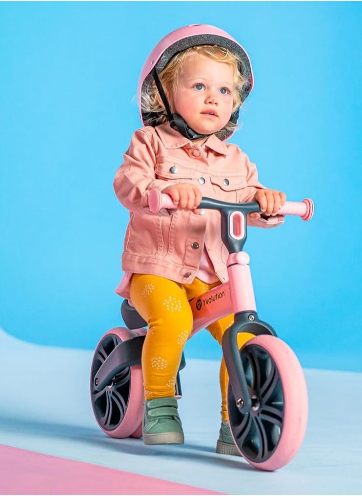Yvolution Junior Balance Bike, Pink, Multi-Adjustable Handlebar and Seat  - Image 5