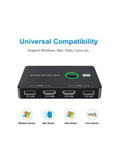 KASTWAVE KVM Switch, KVM Switch 1 Monitors 2 Computers, KVM Switches HDMI for 2 Computers Share 1 Monitor, Supports 4K @60 Hz, 2 HDMI Cables and 2 USB Cables Included  - Image 5