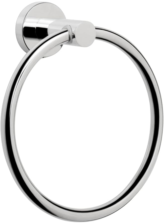 Green Tiger Bath Towel Ring, Bathroom Hardware Accessories- Thicken Stainless Steel Hand Towel Holder for Bathroom, Modern Round Towel Hanger Wall Mounted (Chrome Finish)