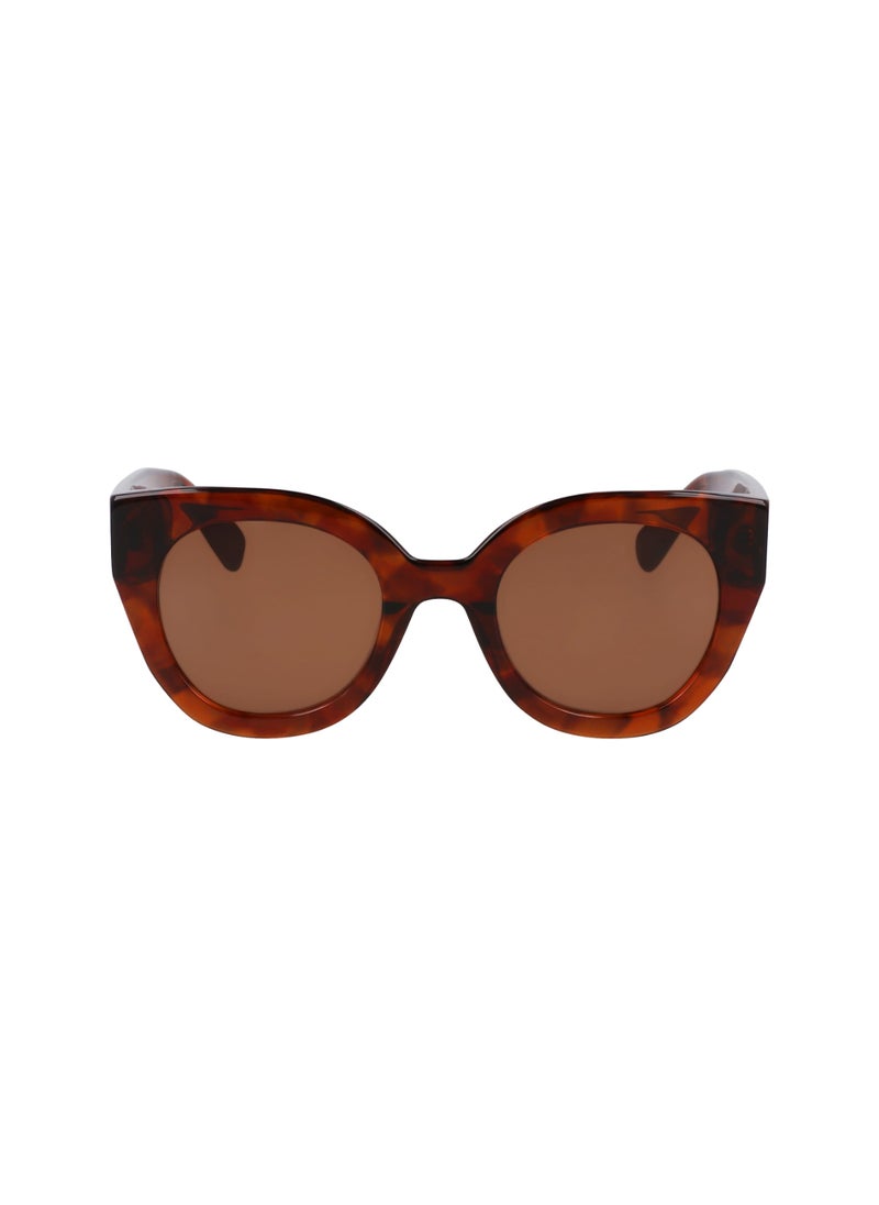 Women's UV Protection Round Shape Acetate Sunglasses LO750S-237-4923 - Lens Size: 49 - Textured Brown - pzsku/Z409F16EABD12190338BEZ/45/_/1721814340/f2d00d2f-2873-4178-9a62-c9100aaa0d6f