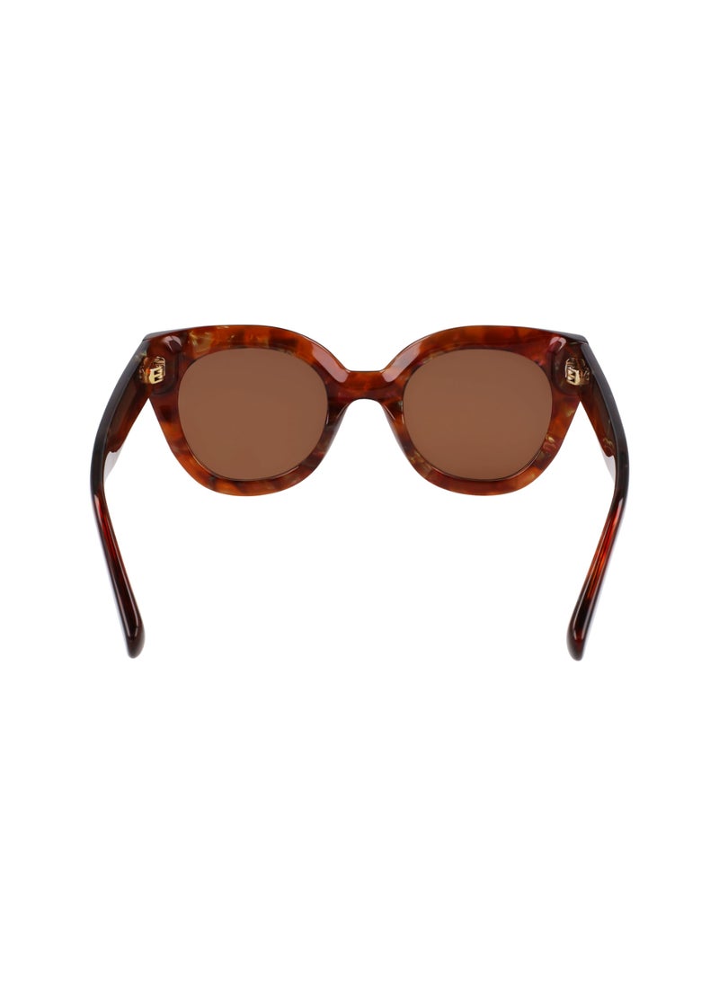 Women's UV Protection Round Shape Acetate Sunglasses LO750S-237-4923 - Lens Size: 49 - Textured Brown - pzsku/Z409F16EABD12190338BEZ/45/_/1721814343/6dec1fcb-08ce-4cfb-8c8e-01a268a31ad3